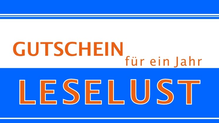 Logo Gutschein für ein Jahr Leselust